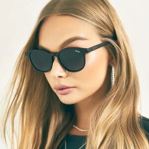 NEW Quay Australia Blueprint Polarized Black Unisex Sunglasses